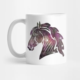 Galaxy horse profile Mug